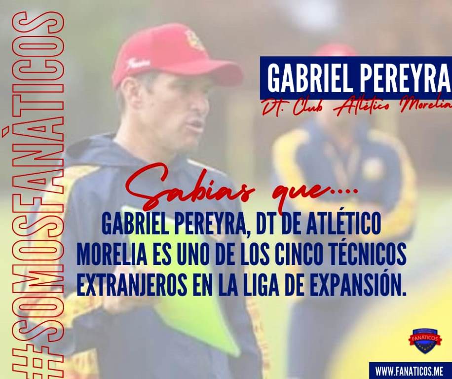 Gabriel Pereyra, DT de Atlético Morelia es uno de los cinco entrenadores extranjeros en Liga de Expansión