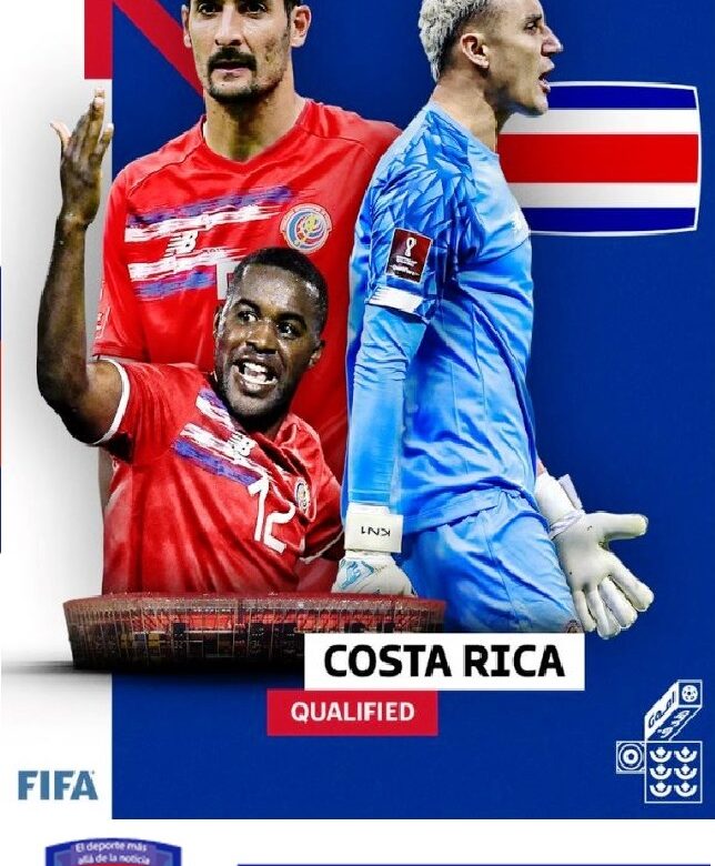 Costa Rica, clasificó al Mundial de Qatar 2022
