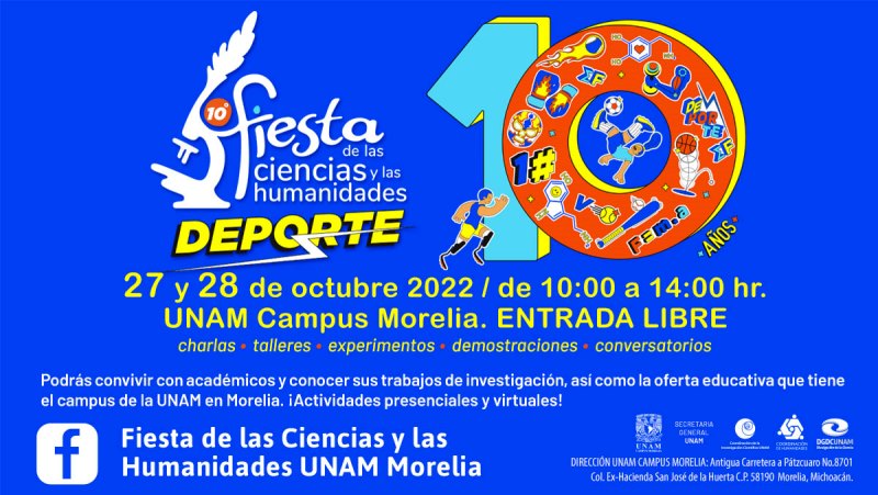 El deporte, presente en la Fiesta de las Ciencias y las Humanidades UNAM Morelia