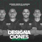 Designan árbitros mexicanos para el duelo EU-Alemania