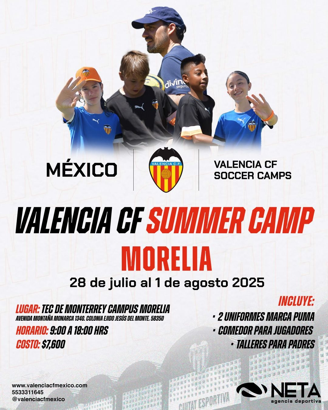 La cuarta mejor academia de Europa: Valencia CF regresa a Morelia este verano