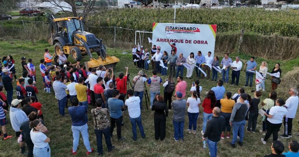 Inician obras de nueva Unidad Deportiva en Tarímbaro
