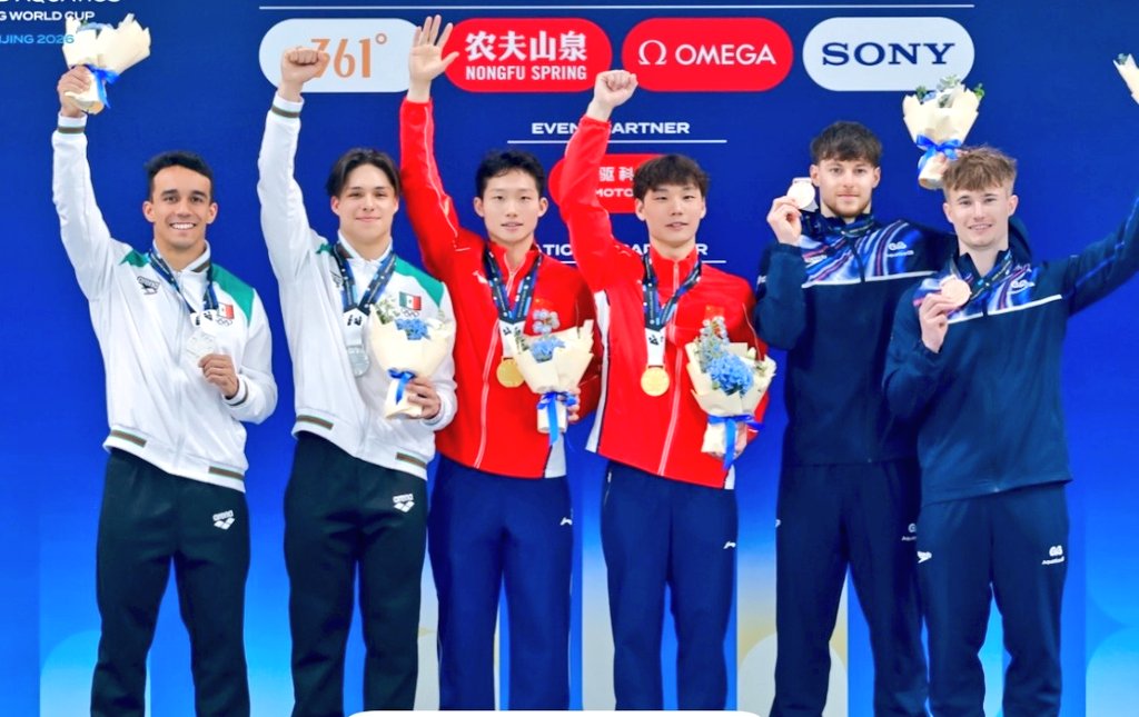 Mexicanos brillan en la Súper Final de la Copa del Mundo de Clavados Beijing 2026