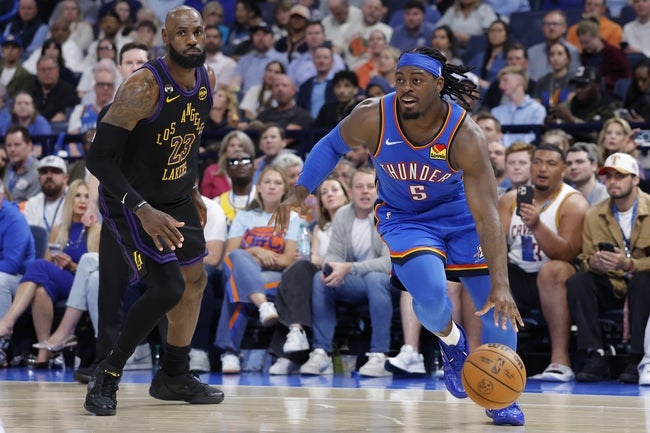 Oklahoma Thunder despacha a los Ángeles Lakers en el cuarto partido