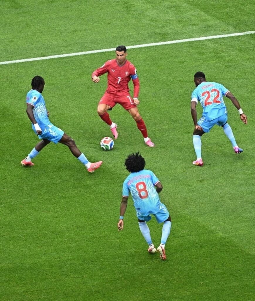 Con un desapercibido CR7, Portugal y Congo empatan 1-1 en su debut en la Copa del Mundo