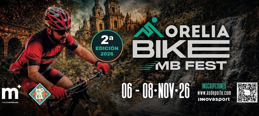 Por segunda ocasión consecutiva Morelia vivirá la gran aventura del Bike Maraton Fest 2026