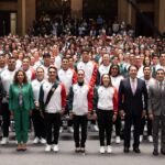 Claudia Sheinbaum abandera a la delegación mexicana para los XXV Juegos Centroamericanos y del Caribe