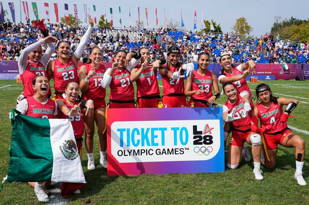 Selección Mexicana femenil de flag football logra el boleto a Los Ángeles 2028