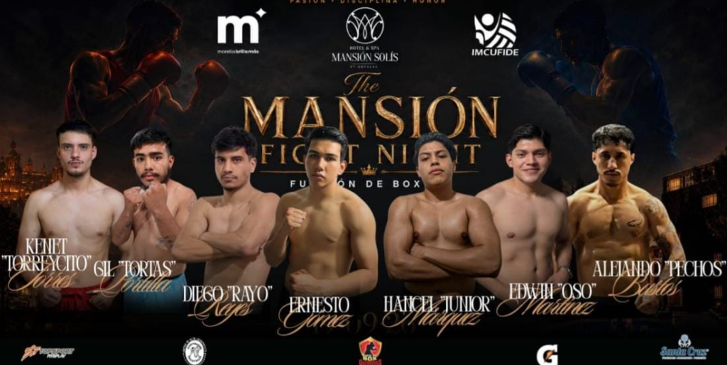 IMCUFIDE presenta cartelera de la función de box The Mansión Fight Night
