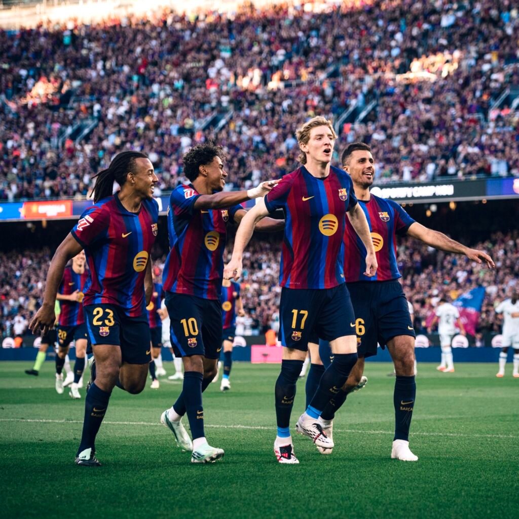 FC Barcelona aumenta su racha ganadora en LaLiga al vencer 3-0 a Getafe 
